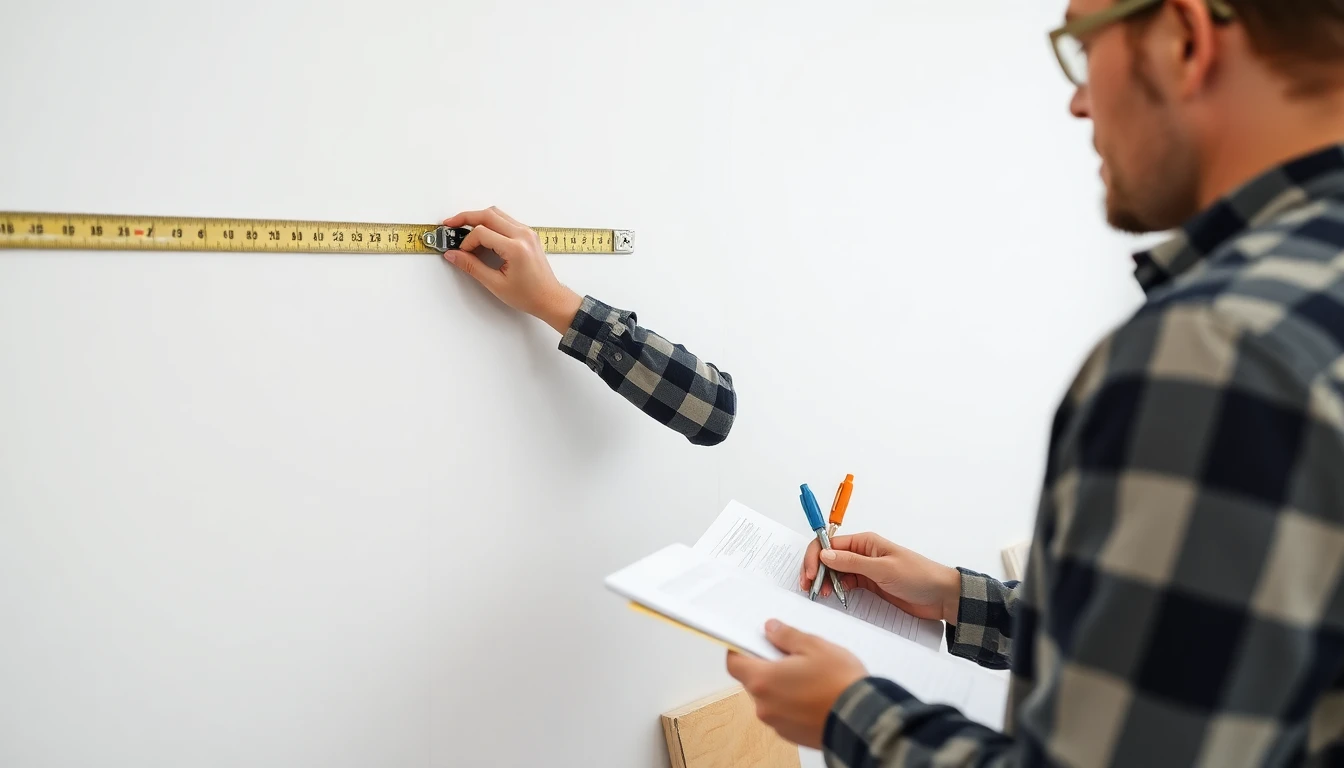 Instalación de Pladur con mediciones y cálculos